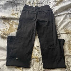 Lululemon Groove Pants Flare Size 4 Black Leggings Stretch Yoga Pant Womens